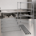 Thumbnail image #3 for Quantum 5-Shelf Wire Shelving Starter Kit, 48W x 14D x 54H, Chrome Plated