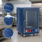 Thumbnail image #3 for Metro C5 Insulation Armour C535-MFC-4-BU Mobile Moisture Heated Holding & Proofing Cabinet, Half-Height, Clear Door, 8 Full-Size Sheet Pan Capacity