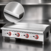 Thumbnail image #3 for Omcan 48-Inch Countertop Natural Gas Griddle with Thermostatic Controls and 1-Inch Polished Steel Plate