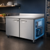 Thumbnail image #3 for Turbo Air PRO Series Two-Section Worktop Freezer with Solid Doors, 15.5 Cu. Ft., 60-1/4 Inch Wide
