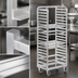 Thumbnail image #3 for Channel Standard Heavy-Duty Series Side-Load Aluminum Bun Pan Rack for 15 Full-Size Pans with 5-Inch Swivel Casters