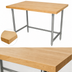 Thumbnail image #4 for Advance Tabco Maple Top Work Table with Stainless Steel Base, 60 x 24 Inches