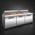 Thumbnail image #3 for Maxx Cold X-Series 72-Inch Megatop Sandwich & Salad Prep Table with 3 Doors and 30-Pan Top