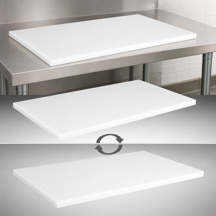 Product image #3 for Reversible Poly Replacement Work Table Top, 48 x 24 x 3/4 Inch