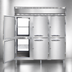 Thumbnail image #3 for Continental Refrigerator DL3W-SS-PT-HD Designer Line Three-Section Pass-Thru Heated Cabinet