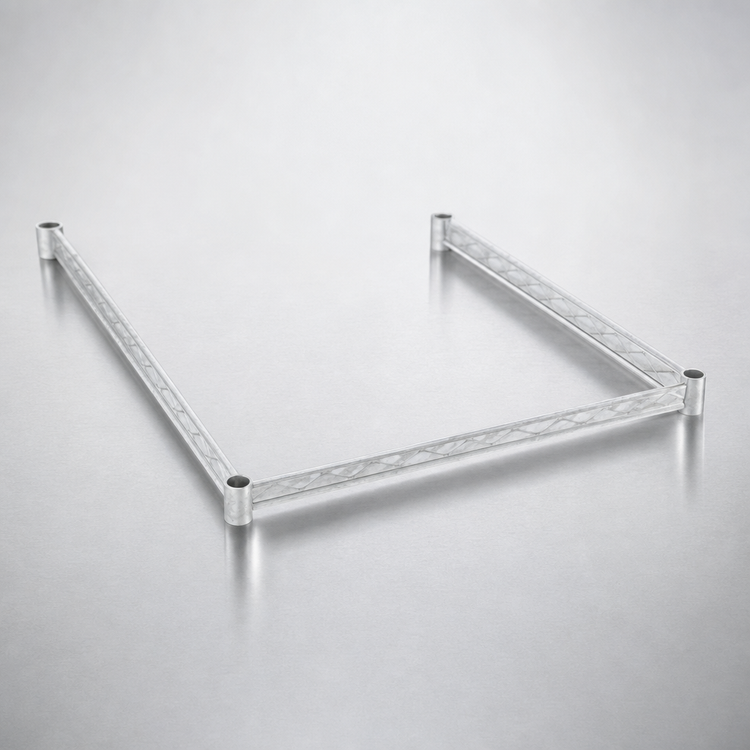 Product image #3 for Eagle Group 3-Sided Double Truss Shelving Frame, 60 Inches Wide x 21 Inches Deep, Stainless Steel