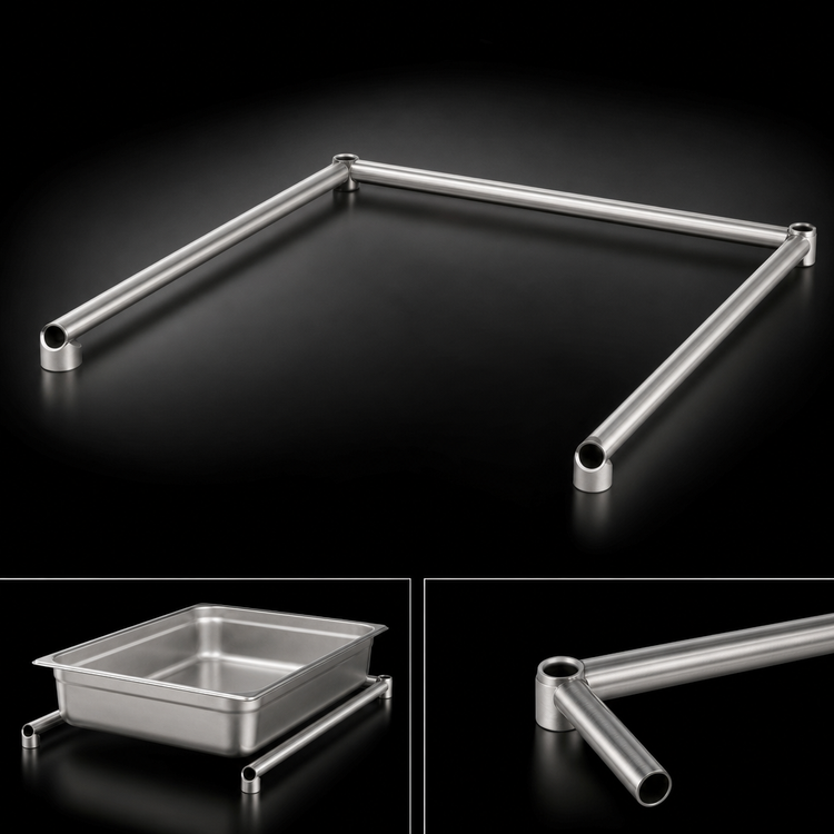 Product image #3 for 3-Sided Stainless Steel Channel Frame, 60"W x 30"D