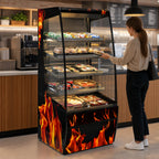 Thumbnail image #3 for Federal Industries Vision Series VHSS4878C 4-Tier Curved-End Self-Serve Heated Hot Food Merchandiser, Stainless Steel Interior, Digital Controls
