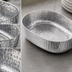 Thumbnail image #3 for American Metalcraft 48 oz. Oval Hammered Aluminum Entrée Basket, Silver