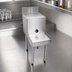 Thumbnail image #3 for CHOICE 12-Inch Freestanding Underbar Blender Station with Filler Board, Backsplash, and 10-Inch Blender Shelf