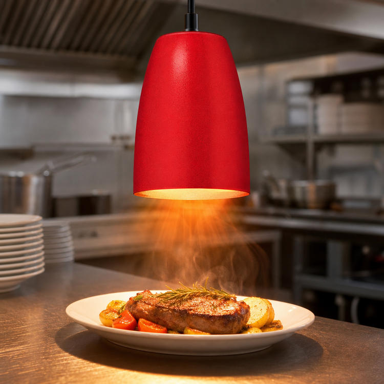 Product image #3 for Hatco DLL-600 Decorative Luminaire Food Heat Lamp, 100W Max, 8-1/2 Inch H x 6-1/4 Inch Diameter Shade