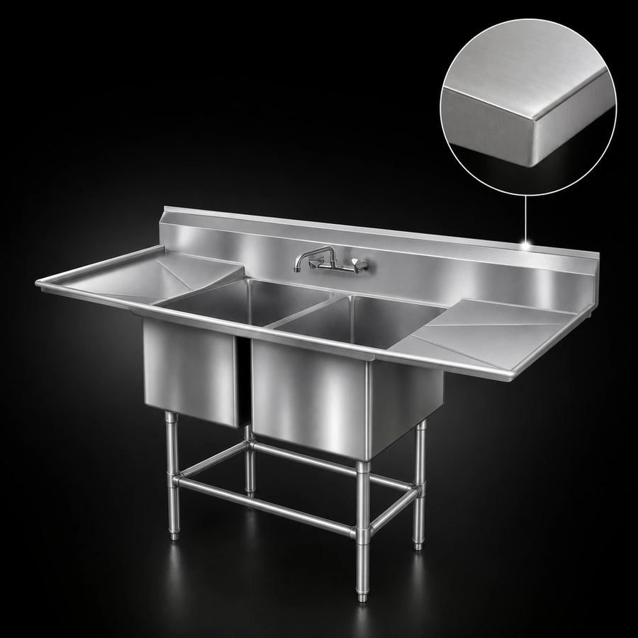 14-Gauge Stainless Steel Top