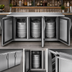 Thumbnail image #3 for Beverage Air BB72HC-S 72-Inch Three-Section Solid Door Back Bar Refrigerator