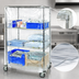 Thumbnail image #3 for Quantum 10 Gauge Clear Vinyl Wire Cart Cover with Velcro Flap for 18 x 36 x 74 Inch Carts