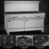 Thumbnail image #3 for Southbend Ultimate 60-Inch Gas Restaurant Range with 9 Open Burners and 2 Standard Ovens