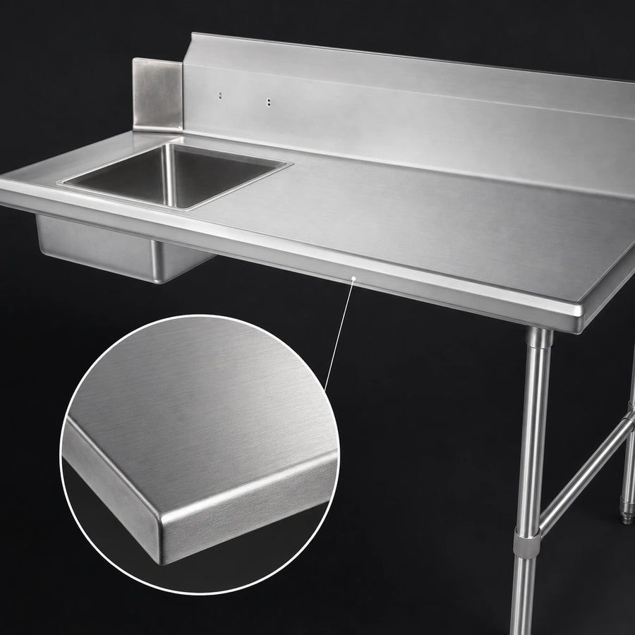 16-Gauge 304 Stainless Steel Top
