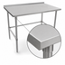 Thumbnail image #3 for John Boos Stallion 30 x 36-Inch Stainless Steel Work Table with Rear Backsplash and Safety Edge