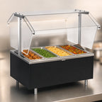 Thumbnail image #3 for Eagle Group Service Mate CDHT4-120 4-Well Countertop Buffet Hot Food Table with Sneeze Guard, Stainless Steel Top, 120V