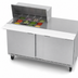 Thumbnail image #3 for Beverage-Air SPE60HC-12M 60-Inch Two-Section Mega Top Refrigerated Prep Table, 12-Pan Rail, 2 Doors