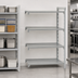 Thumbnail image #4 for Cambro Camshelving Premium 4-Shelf Solid Add-On Polymer Shelving Unit, 18-Inch Deep x 60-Inch Long x 72-Inch High, Speckled Gray