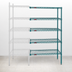 Thumbnail image #3 for Eagle Group Valu-Gard 5-Tier Add-On Wire Shelving Unit, 24 x 21 x 86 Inches, Green Epoxy