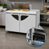 Thumbnail image #3 for Turbo Air Super Deluxe 48 1/4-Inch Two-Section Refrigerated Sandwich/Salad Prep Table with 8-Pan Opening and 2 Doors