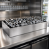 Thumbnail image #3 for Glastender Back Bar Ice Display Unit for Bottled Beverages, 54 Inch W x 12 Inch D, Stainless Steel