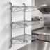 Thumbnail image #3 for Quantum Wall-Mounted Cantilever Shelving Starter Unit with 3 Wire Shelves, 54-Inch Posts
