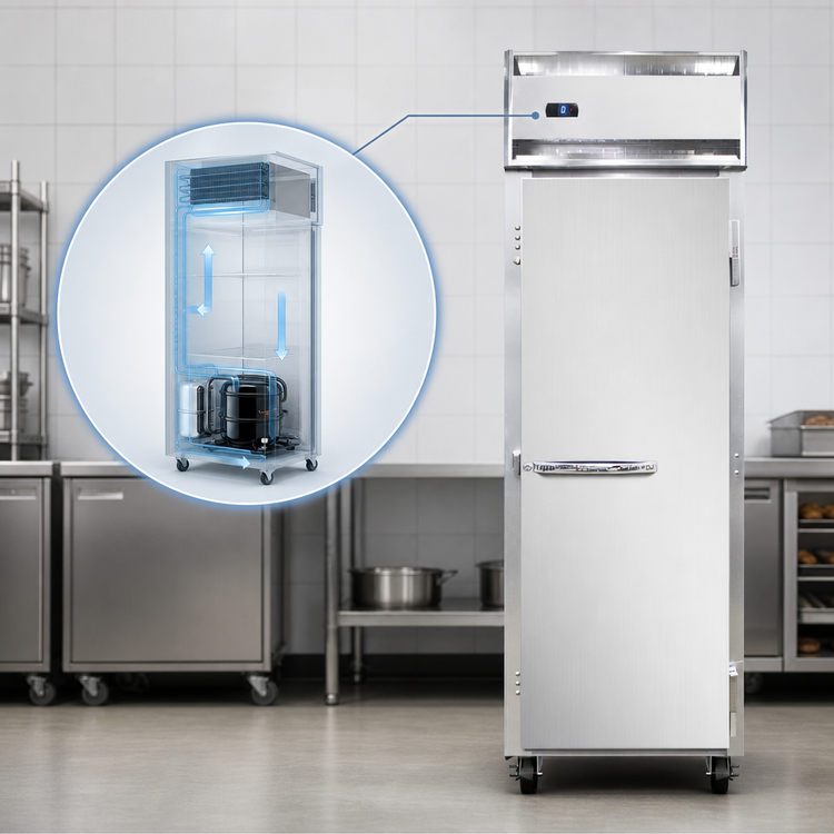 Product image #3 for Continental Refrigerator 1FSNSA One-Section Shallow Depth Reach-In Freezer with Solid Door