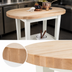 Thumbnail image #4 for Boos Block Elliptical C-Table Work Table, 48 x 30 x 35 Inch, Edge Grain Butcher Block Top, Northern Hard Rock Maple, Oil Finish, Painted Wood Base