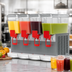 Thumbnail image #3 for Trento Ugolini Arctic Deluxe 4-Bowl Chilled Juice Dispenser, 5.3 Gallon Bowls, Magnetic Impeller, 115V