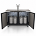 Thumbnail image #4 for BK Resources 60-Inch Two-Door Kegerator Beer Dispenser with 1 Tower and 2 Double-Head Taps
