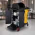 Thumbnail image #3 for Rubbermaid Commercial Hygen High Security Housekeeping Cart with Locking Cabinet and Security Hood