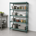 Thumbnail image #3 for Quantum Stationary Wire Plastic Mat Shelving Unit, 4-Tier, 24 W x 14 D x 63 H, Green Epoxy Coated