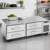 Thumbnail image #3 for Randell 38-Inch One-Section Refrigerated Chef Base Equipment Stand with 2 Refrigerated Drawers, Right-Side Compressor