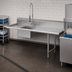 Thumbnail image #3 for John Boos Pro-Bowl Straight Stainless Steel Soiled Dishtable with Pre-Rinse Sink Bowl, 120