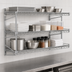 Thumbnail image #3 for Eagle Group QuadTruss 3-Tier Piggyback Wall-Mounted Wire Shelf Kit, 60 x 18 Inches, Chrome