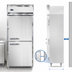 Thumbnail image #3 for Continental D1FXSNHD Designer Line One-Section Extra-Wide Reach-In Freezer