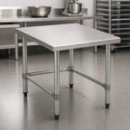 Thumbnail image #3 for Eagle Group TMS3636 Stationary Mixer Stand, 36 x 36 x 24 in., Stainless Steel Top, Galvanized Open Base