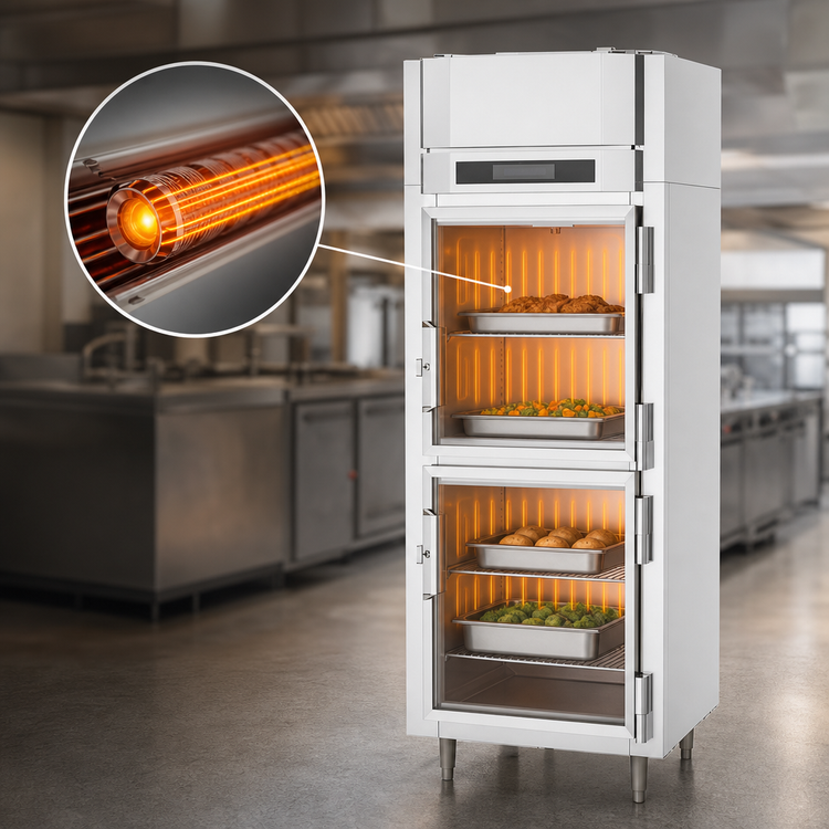 Product image #3 for Victory UltraSpec Extra Wide Glass Half-Door Reach-In Warming Cabinet, 1-Section, 24.4 Cu. Ft., Electric