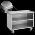 Thumbnail image #3 for Randell 72-Inch Mobile Modular Stainless Steel Utility Station with Open Storage Base