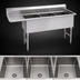 Thumbnail image #3 for Advance Tabco Fabricated 3-Compartment Sink with 24-Inch Left Drainboard, 24 x 30 x 14 Inch Bowls