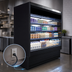 Thumbnail image #3 for Howard-McCray 35E Series Black Dairy Open Merchandiser, 51-Inch, Self-Contained, LED