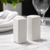 Thumbnail image #3 for American Metalcraft White Ceramic Salt & Pepper Shaker Set, 2.5 oz., 3-1/4 Inch Square x 3-3/8 Inch High