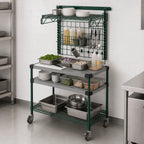 Thumbnail image #3 for Metro SmartWall CR2436PTSW Prep Table with and Cart, 36 in W x 24 in D