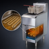 Thumbnail image #3 for IKON Cooking IGF-75/80-NG Natural Gas Tube Fryer, 75-80 lb Capacity, Millivolt Controls