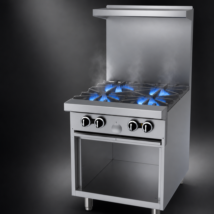 Product image #3 for Garland G Starfire Pro 24-Inch Gas Restaurant Range with 4 Open Burners and Storage Base