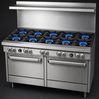 Thumbnail image #3 for Southbend (Middleby) S-Series S60AA 60-Inch Stainless Steel Commercial Gas Range with 10 Open Burners and 2 Convection Ovens