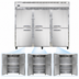 Thumbnail image #3 for Continental Refrigerator 3FENSAHD Extra-Wide Three-Section Reach-In Freezer with Half-Height Solid Doors