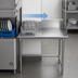 Thumbnail image #3 for BK Resources 26-Inch Right-Hand Straight Clean Dish Table with 10-Inch Backsplash